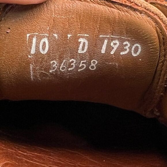 Allen‎ Edmonds Men\'s Size 10 Wilbert Brown Leather Comfort Shoes main image 4